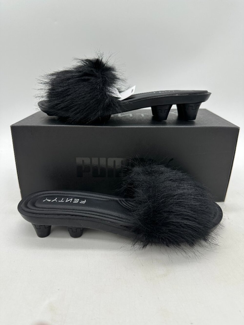 Puma Fenty Cat Cleat Sandals Women's Size 8 Black Sandals 404768 02